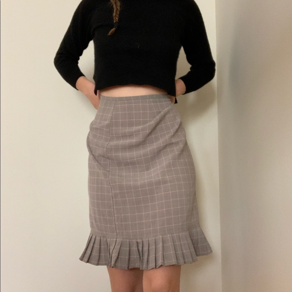 Plaid Midi Skirt by KC Spencer